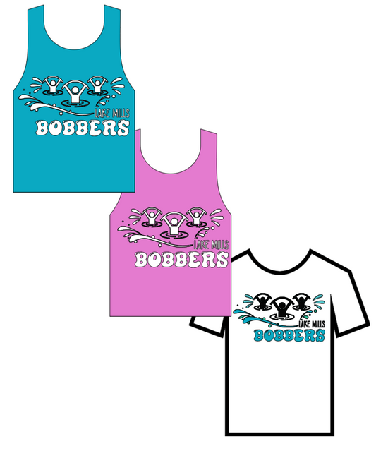 Bobbers Tank, Tee, or Visor