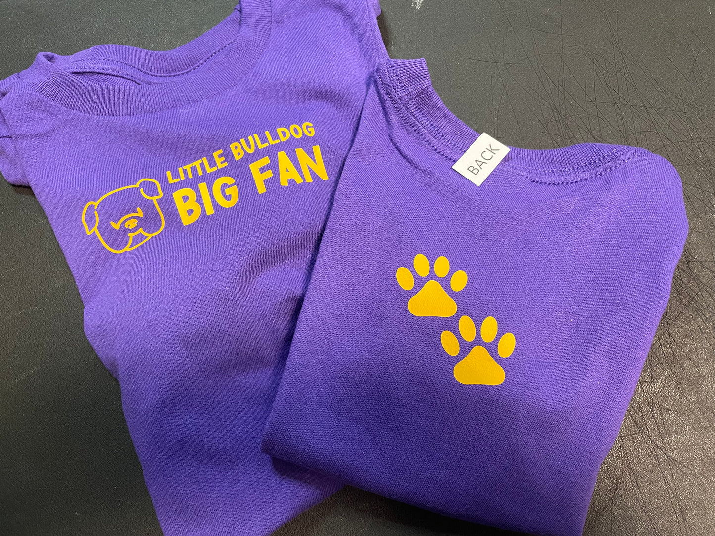 Baby and Toddler Bulldog Fan Tees